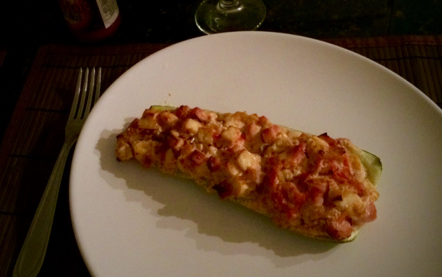 Barquinhos de abobrinha light