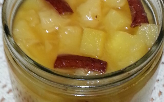 Geleia de maçã e abacaxi