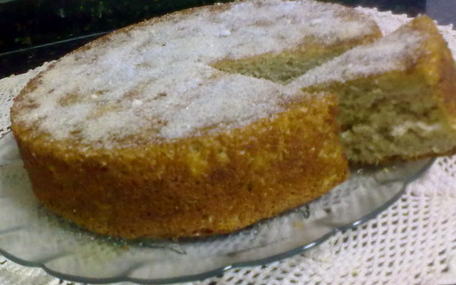 Bolo de maçã com banana