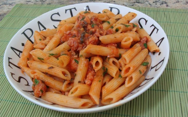 Pene ao molho bolonhesa especial da Abima