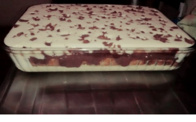 Pavê de três cremes