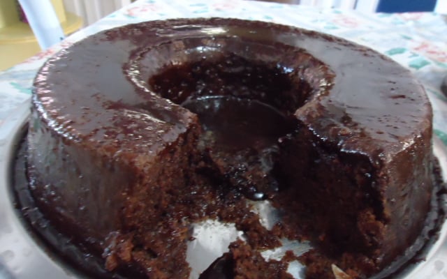 Bolo de chocolate sem ovo