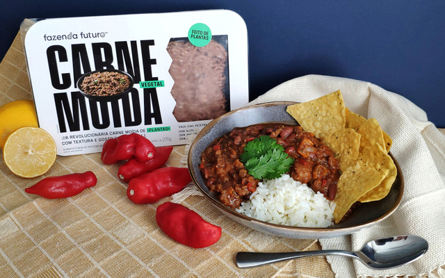 Chilli com carne na cerveja preta