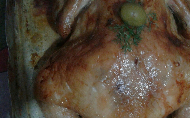 Frango assado muito simples e delicioso