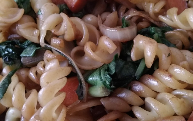 Macarrão com Taioba