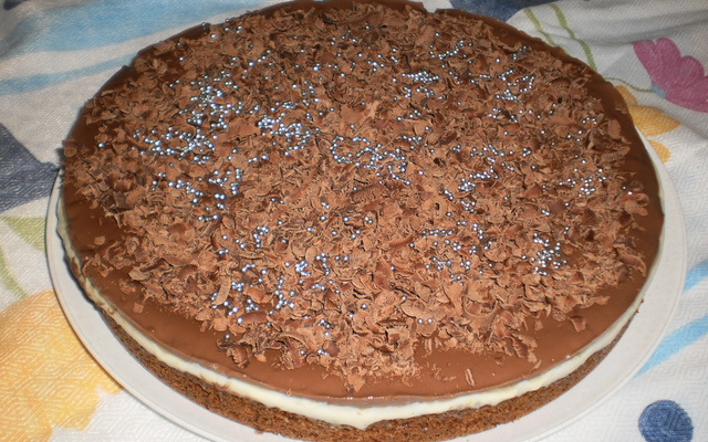 Torta de limão e chocolate