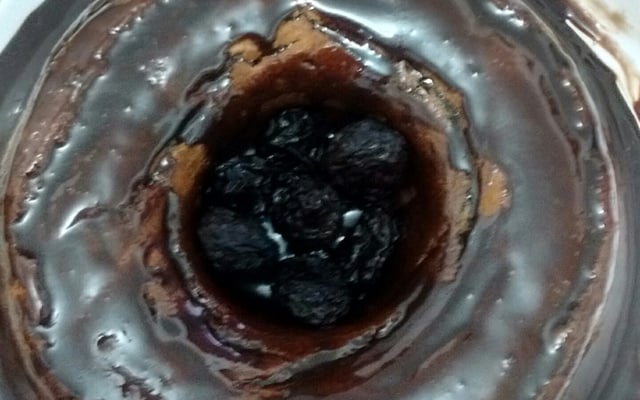 Calda de chocolate para bolo