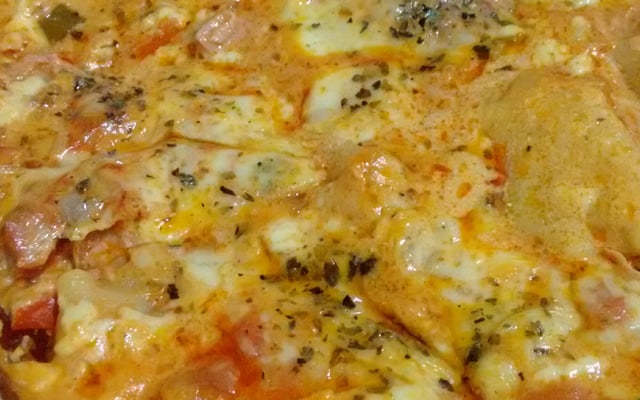 Lasanha de salsicha moída