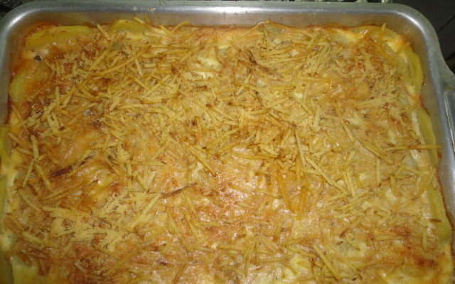 Torta de batata recheada