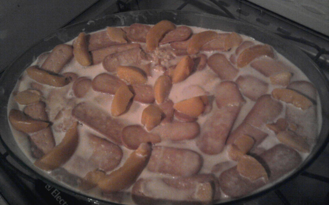 Pavê de pêssego fácil