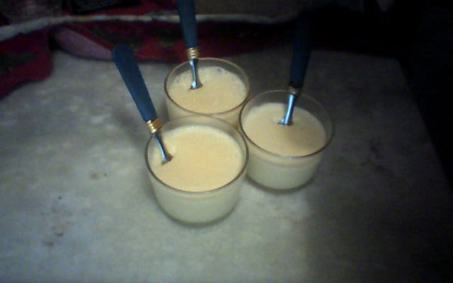 Mousse de leite em pó