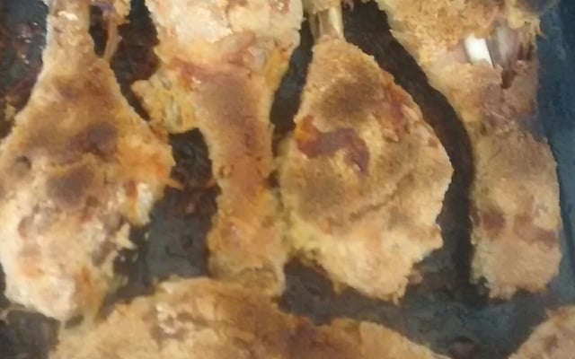 Frango à milanesa no forno