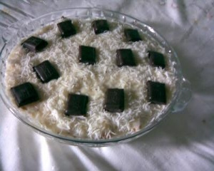 Torta rápido de abacaxi com  chocolate