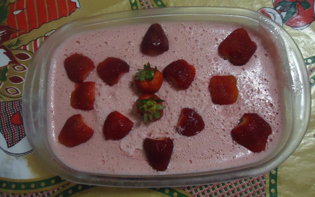 Mousse de morango