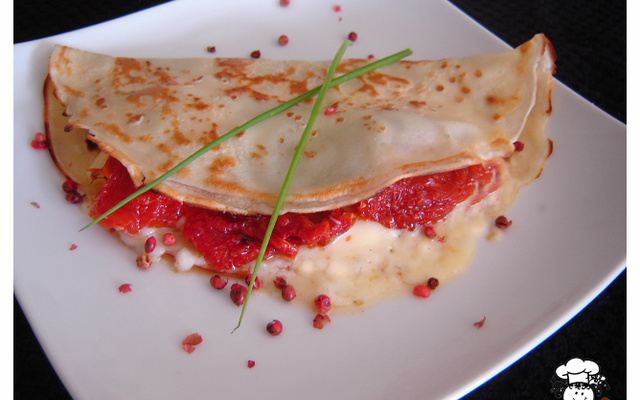 Crepe de tomate seco