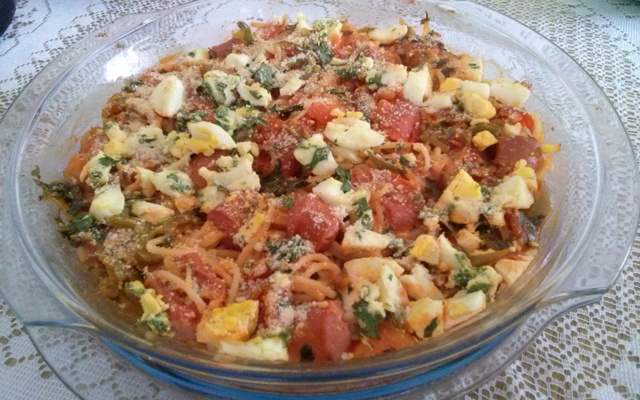 Macarrão com salsicha