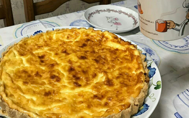 Torta empadão queijo minas