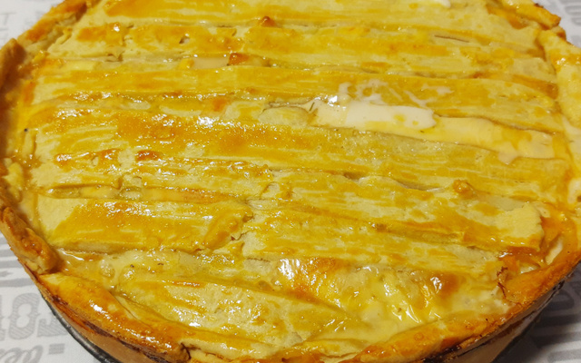 Empadão de frango com palmito