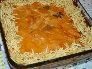 Peixe ao molho rosé