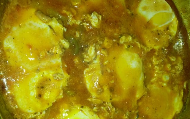 Moqueca de ovo com sardinha