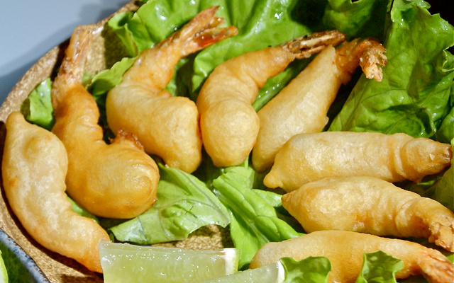 Camarão frito