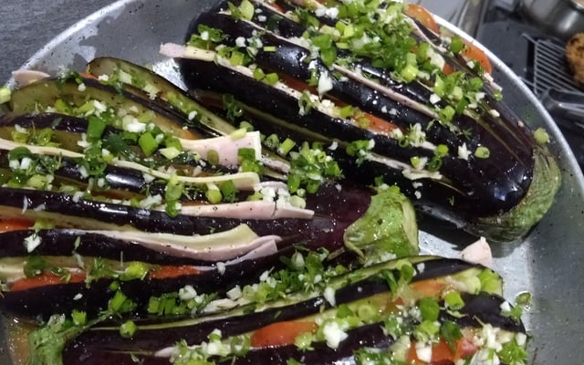 Berinjela recheada