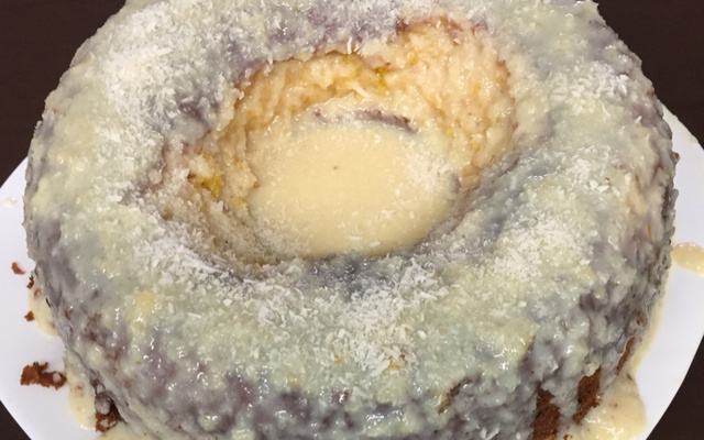 Bolo de abóbora com coco