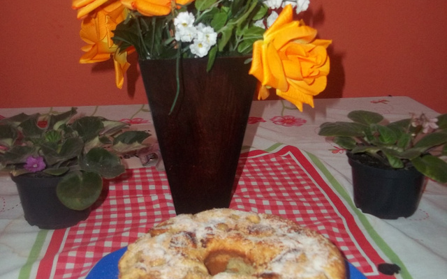 Bolo integral de banana com aveia