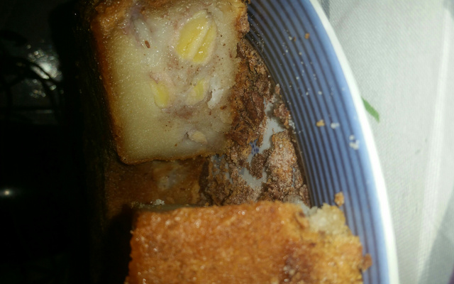 Bolo rápido de banana e canela