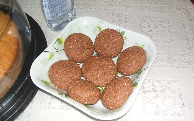 Cookies diet de aveia e chocolate