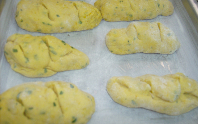 Pão de abóbora Cabotiã (abóbora  japonesa)