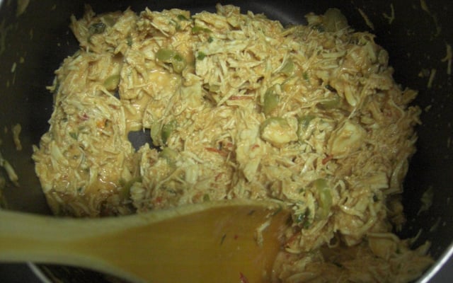 Lanche de estrogonofe de frango