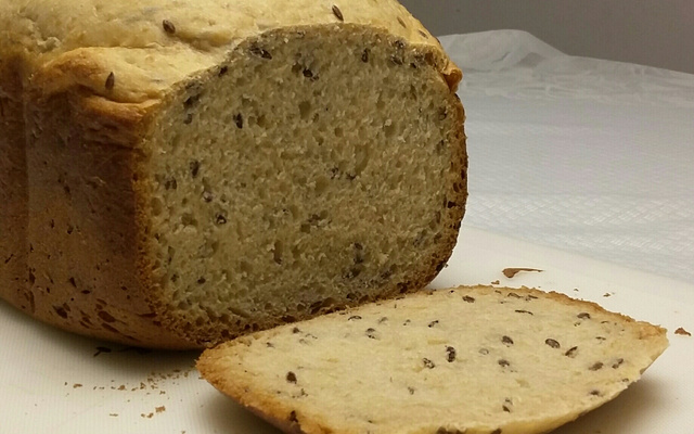 Pão de aveia com semente de linhaça