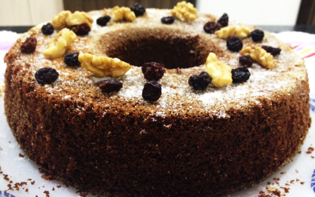 Bolo de banana com farinha de rosca