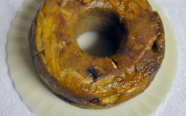 Bolo de banana de liquidificador