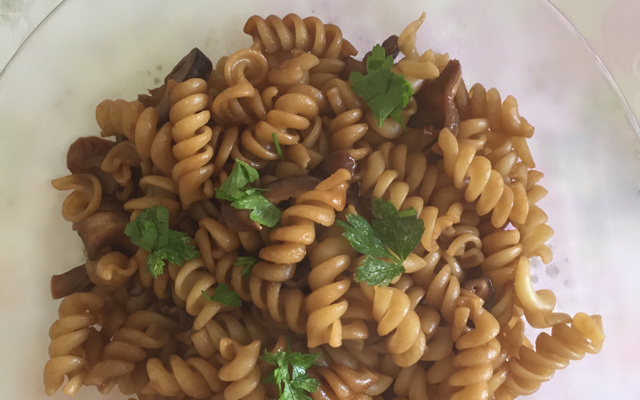 Macarrão com shiitake