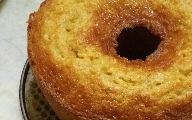 Bolo de milho feito com cuscuz