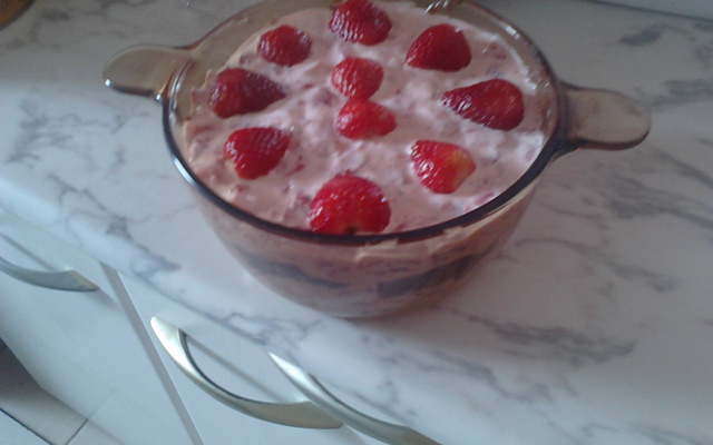 Delícia gelada de morango