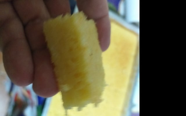 Bolo de bagaço de milho verde