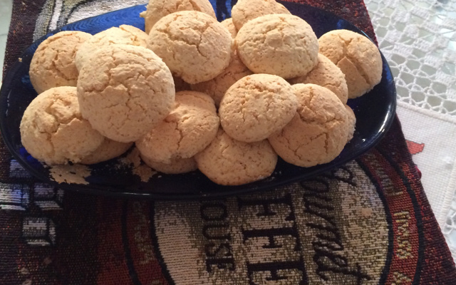 Biscoito de nata com coco