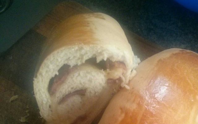 Pão de liquidificador recheado