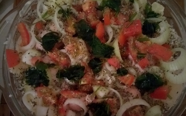 linguiça de frango ao forno