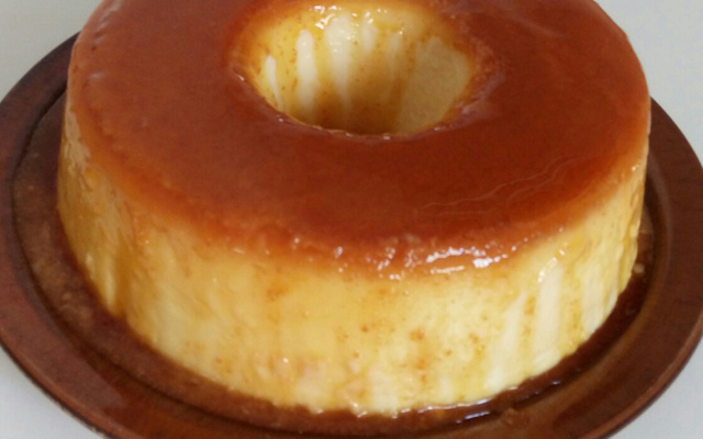 Pudim cremoso de tapioca