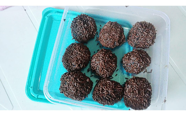 Brigadeiro da casca de banana