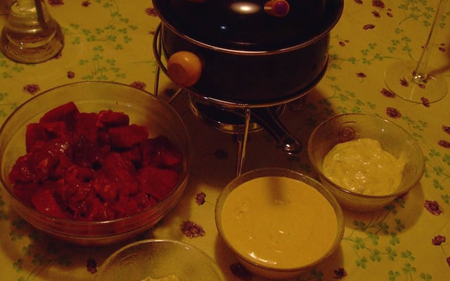 Fondue de Carne com Patês