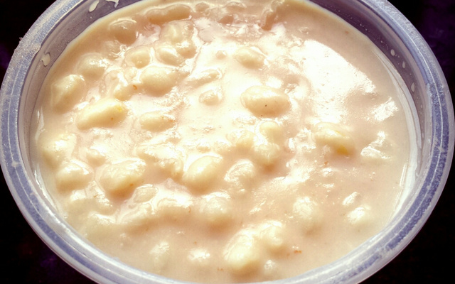 Canjica com leite sem lactose