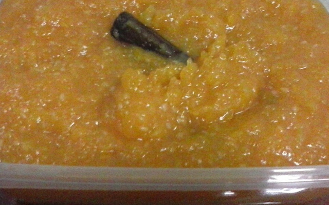 Doce de abóbora na panela de pressão