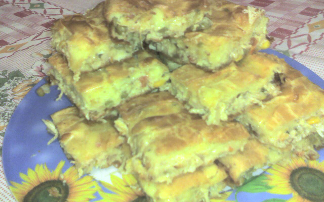 Torta de frango molhadinha do Clodoaldo