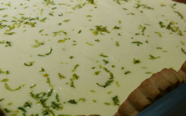 Torta de limão com chocolate branco