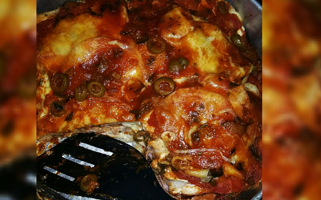 Lasanha de pão de forma simples